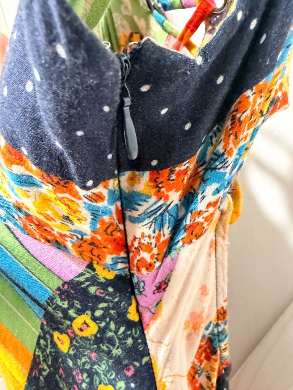 Free People Fiona Maxi Dress Confetti Combo Patchwork Floral Size Small - Picture 9 of 15